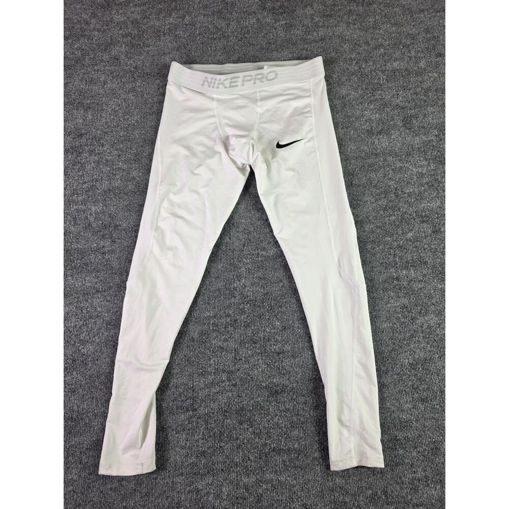 Nike Pro Men's Dri-Fit Size XL Training Tights Tight Fit White